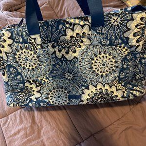 Dual Sided Vera Bradley Rustic Blue Tote